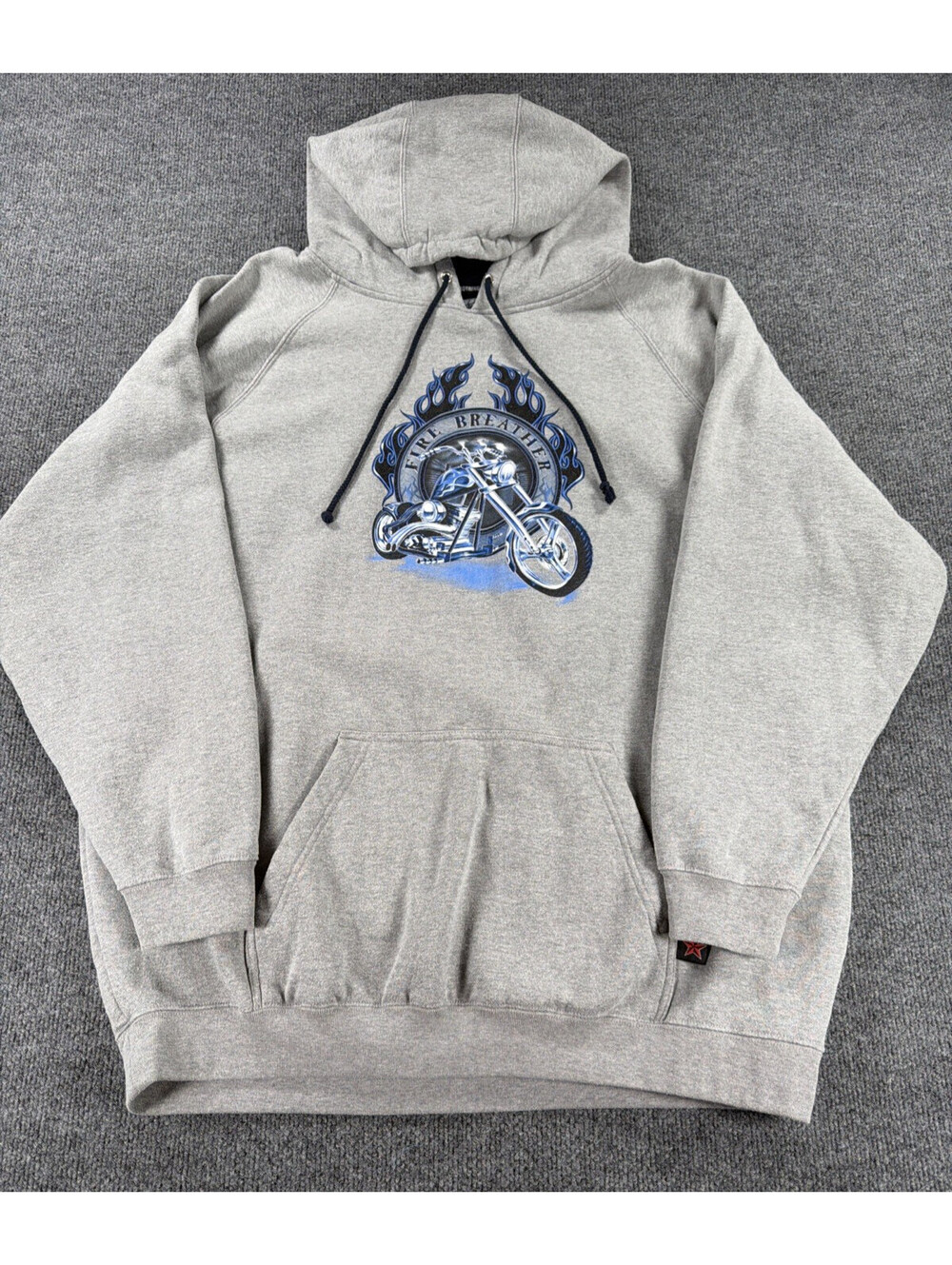 Vintage Top Heavy Hoodie Motorcycle Biker 90s Y2K- Men's XL